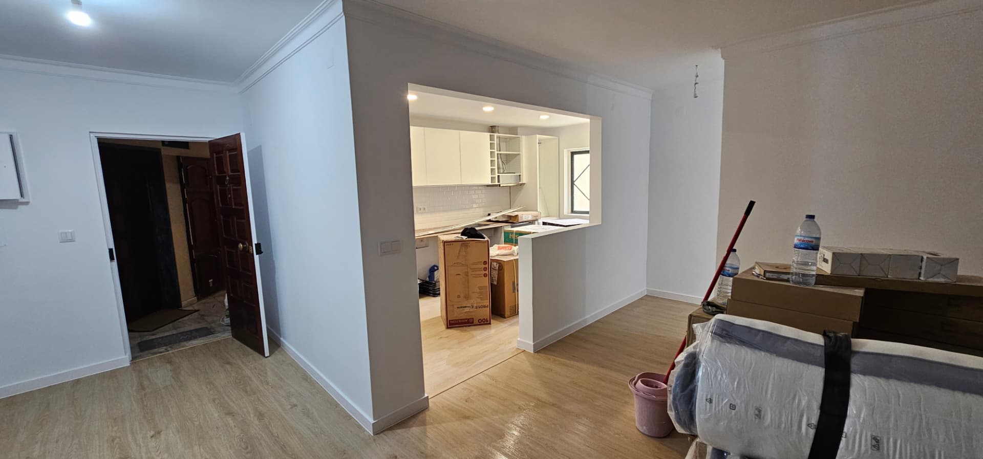Sala e cozinha em open space